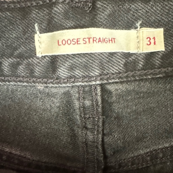 NWT Levi's Premium Loose Straight Leg Black Jeans Women’s Size 31 - Picture 5 of 7